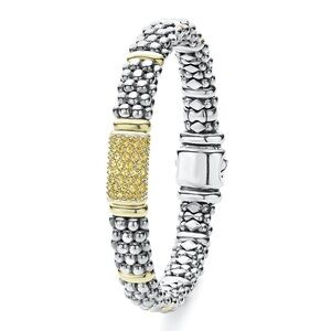 LAGOS SIGNATURE CAVIAR Yellow Sapphire Caviar Bracelet | 9mm
